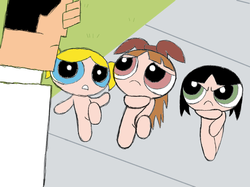 blossom bubbles buttercup powerpuff_girls professor_utonium tromic