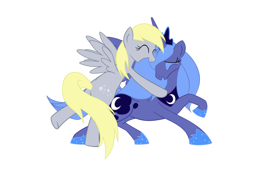 alicorn alpha_channel cool_colors cutie_mark derpy_hooves_(mlp) duo equine female feral friendship_is_magic hasbro hi_res horn horse mammal my_little_pony pegacorn pegasus plain_background pony princess_luna_(mlp) transparent_background unknown_artist winged_unicorn wings