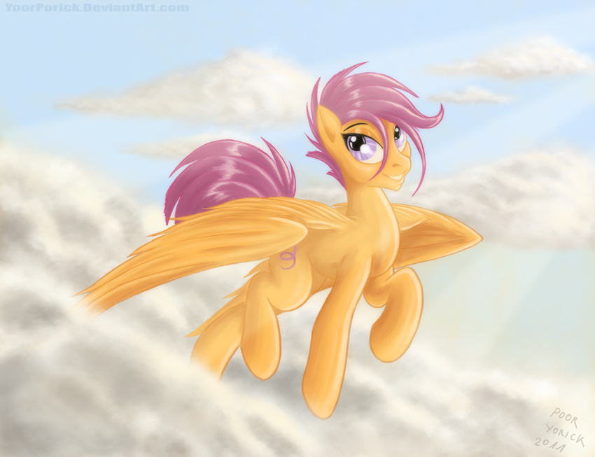 female feral friendship_is_magic hasbro horse mammal my_little_pony pegasus pony poor_yorick scootaloo_(mlp) solo wings