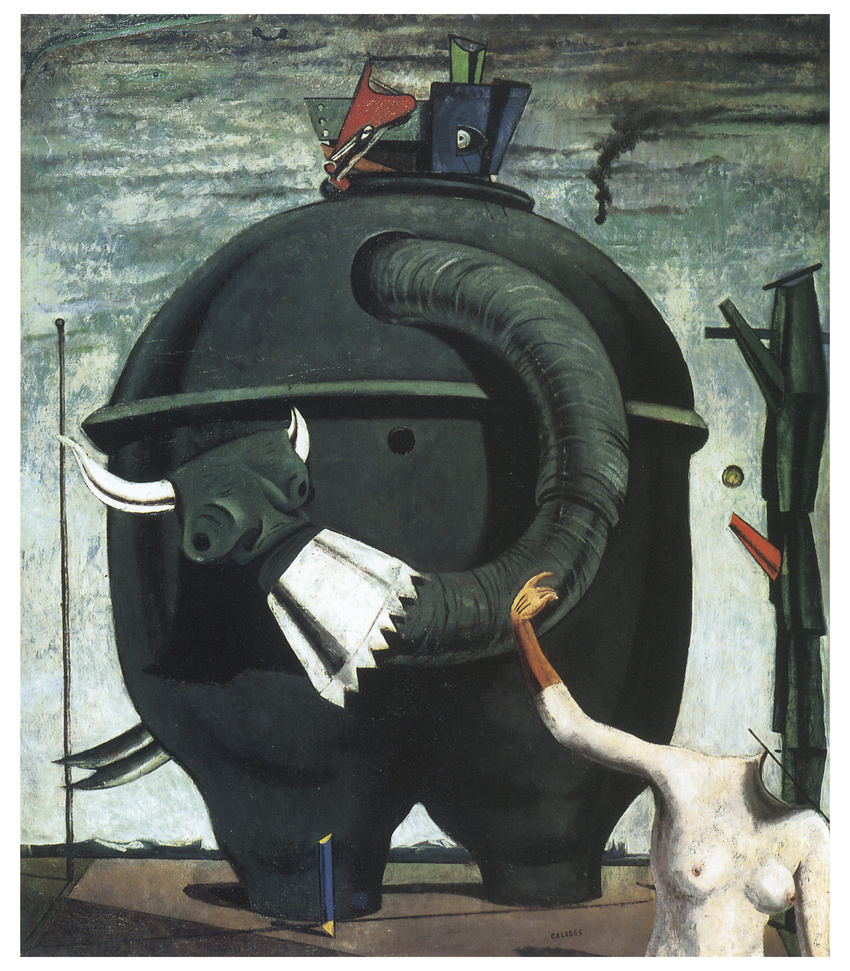 anus breasts celebes cloud clouds cool_colors elephant english_text ernst female fish flagpole glove headless horn human mammal marine max_ernst mountain proper_art surrealism text tusks what
