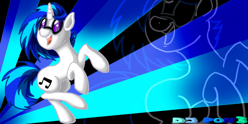 cutie_mark dj_pon3 equine female feral friendship_is_magic hasbro horn horse mammal my_little_pony solo unicorn unknown_artist vinyl_scratch_(mlp) wallpaper