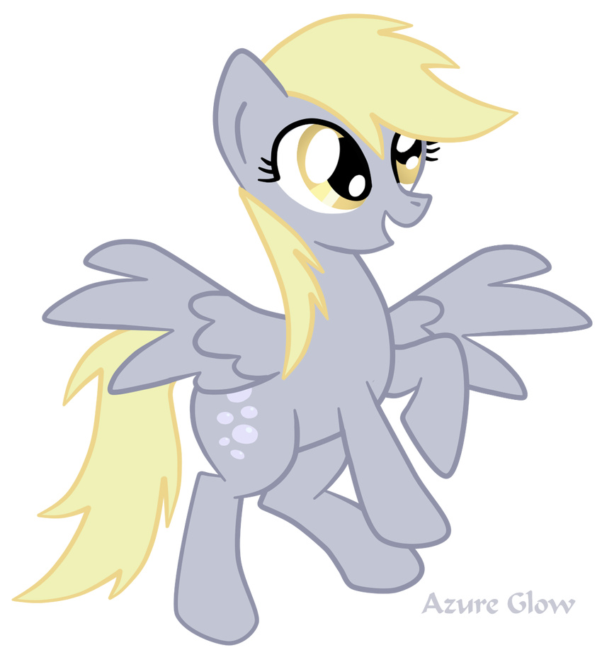 alpha_channel amber_eyes blonde_hair cutie_mark derpy_hooves_(mlp) equine female feral friendship_is_magic grey_body hair hasbro horse mammal mlpazureglow my_little_pony pegasus plain_background pony solo transparent_background wings