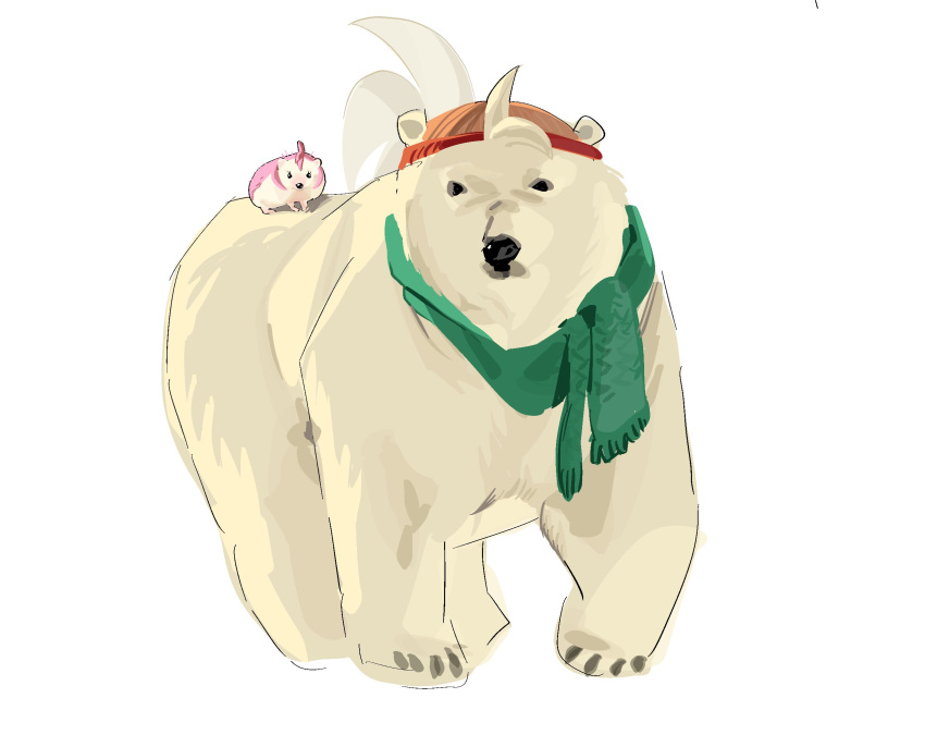 2024 ambiguous_gender amy_rose bark_the_polar_bear beanie bear claws clothing colored_sketch eulipotyphlan eyelashes female female_on_top feral feralized fur green_scarf hair hat headgear headwear hedgehog hi_res larger_ambiguous male_(lore) mammal mojunpwo on_top on_top_of pink_body pink_fur polar_bear quills_(anatomy) realistic_feral red_hair round_ears scarf sega simple_background size_difference sketch smaller_female smaller_on_top snout solo sonic_the_hedgehog_(series) toe_claws ursine white_background white_body white_fur