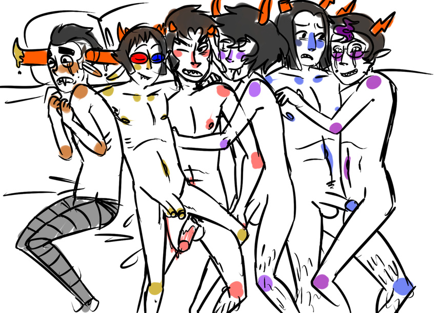 equius_zahhak eridan_ampora gamzee_makara homestuck karkat_vantas ms_paint_adventures sollux_captor tavros_nitram