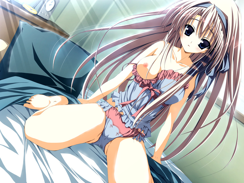 game_cg long_hair mizusawa_mimori nipples panties sakuma_yumine supreme_candy underwear