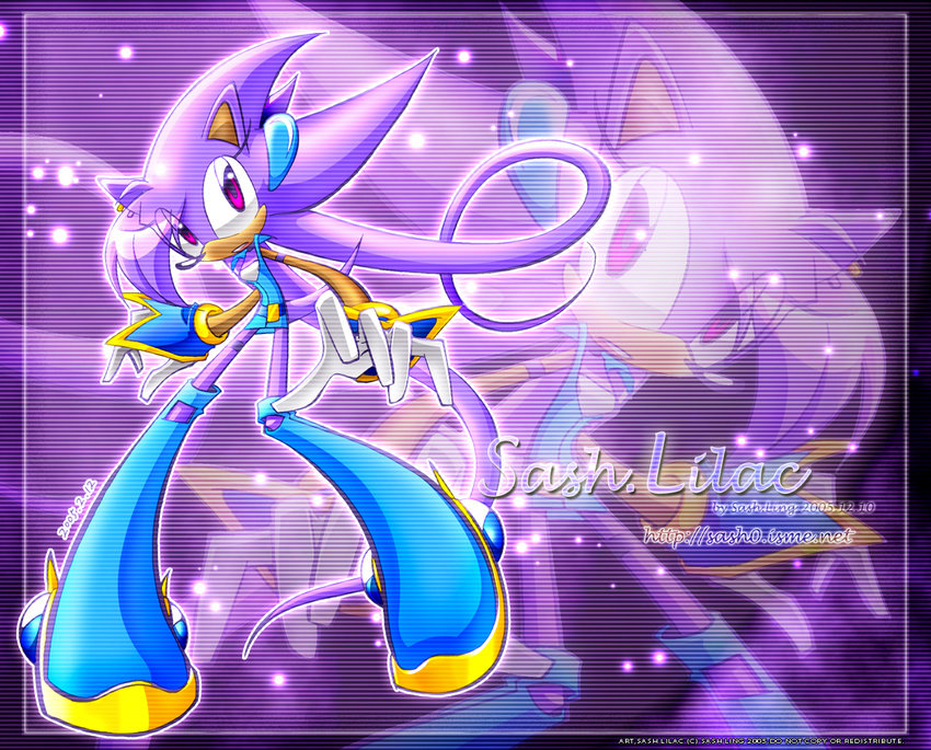 cool_colors female gloves multi-colored_body multicolored_background original_character pink_eyes purple purple_eyes sash0 sega solo sonic_(series) sonic_fancharacter sparkles zoom_layer