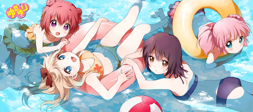 akaza_akari ikeda_chitose toshinou_kyouko yoshikawa_chinatsu yuru_yuri