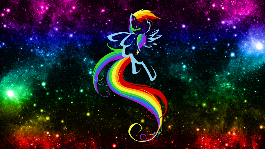 blue_body cutie_mark cyan_body equine female feral flying friendship_is_magic glowing hair horse invalid_tag light_blue_body mammal multi-colored_hair my_little_pony outline pegasus plain_background pony rainbow_background rainbow_cutie_mark rainbow_dash rainbow_dash_(mlp) rainbow_hair shiny solo stars wings