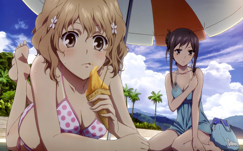 bikini hanasaku_iroha matsumae_ohana swimsuit tsurugi_minko