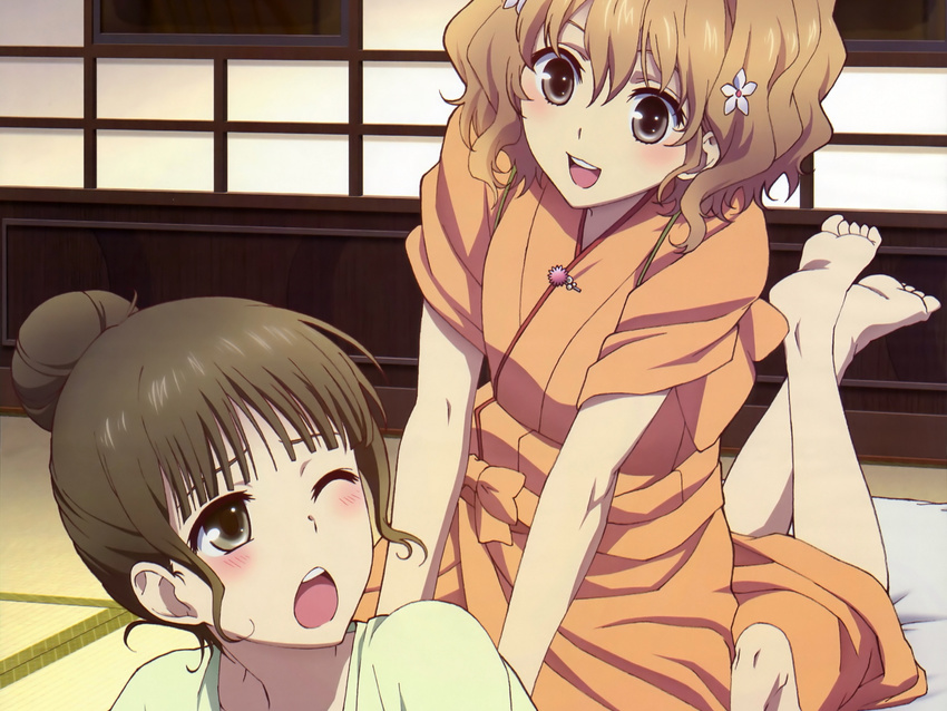 hanasaku_iroha japanese_clothes matsumae_ohana oshimizu_nako tagme