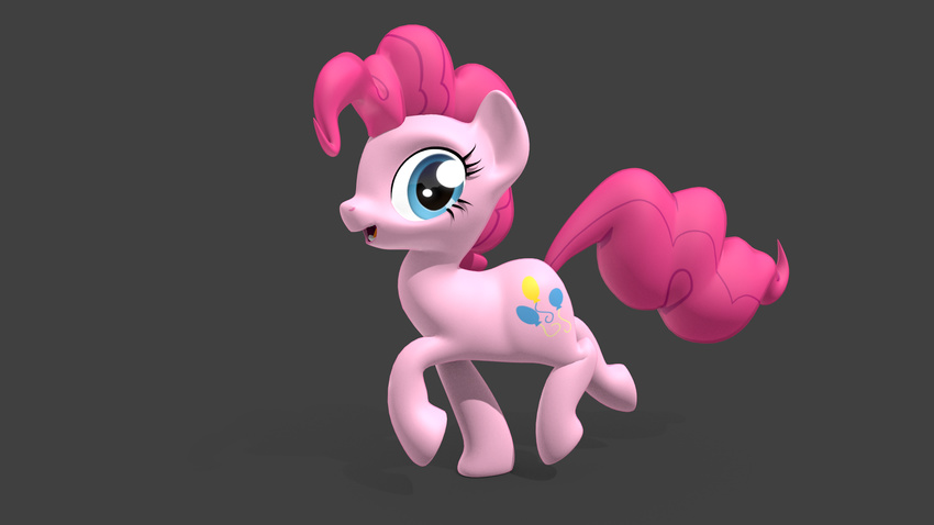 blue_eyes equine female feral friendship_is_magic fur hair horse mammal my_little_pony pink_fur pink_hair pinkie_pie_(mlp) plain_background pony solo xanaeth