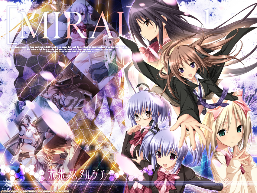 anna_(mirai_nostalgia) hatori_uta kasuga_iori koku kudo_hinano kudo_nono mirai_nostalgia purple_software seifuku siki