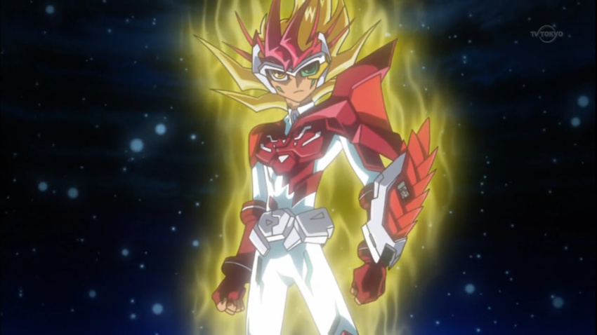 duel_disk shining tsukumo_yuma yu-gi-oh! yuu-gi-ou_zexal