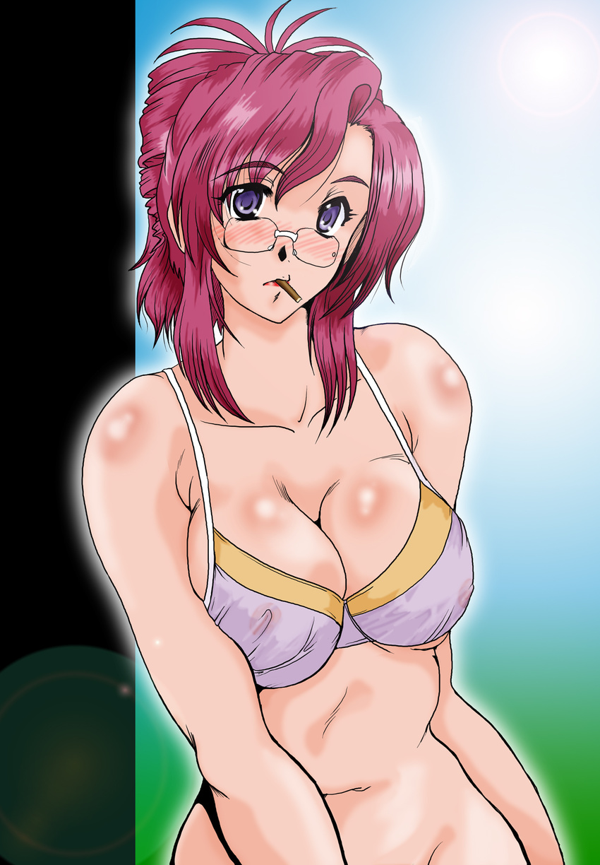 bikini blush breasts highres kazami_mizuho large_breasts onegai_teacher swimsuit