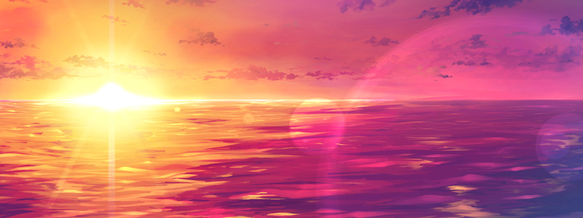 game_cg kotowari scenic sky sunset