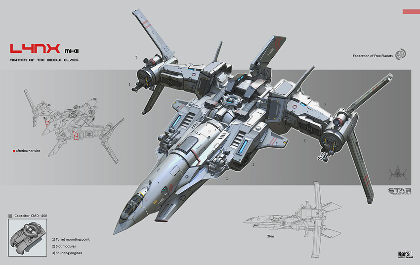 karanak no_humans science_fiction space_craft star_conflict weapon