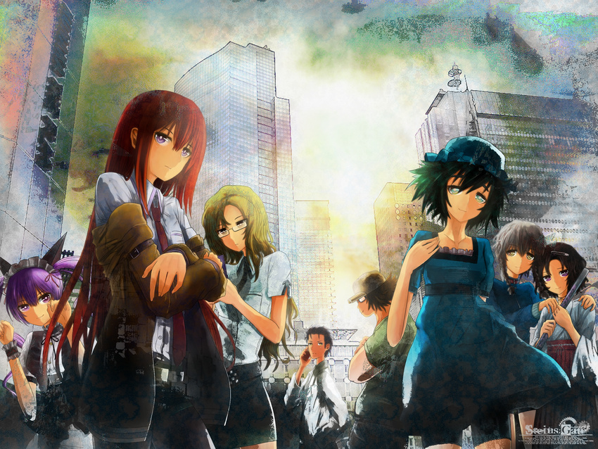 amane_suzuha faris_nyannyan hashida_itaru kiryuu_moeka makise_kurisu okabe_rintarou shiina_mayuri steins;gate urushibara_ruka