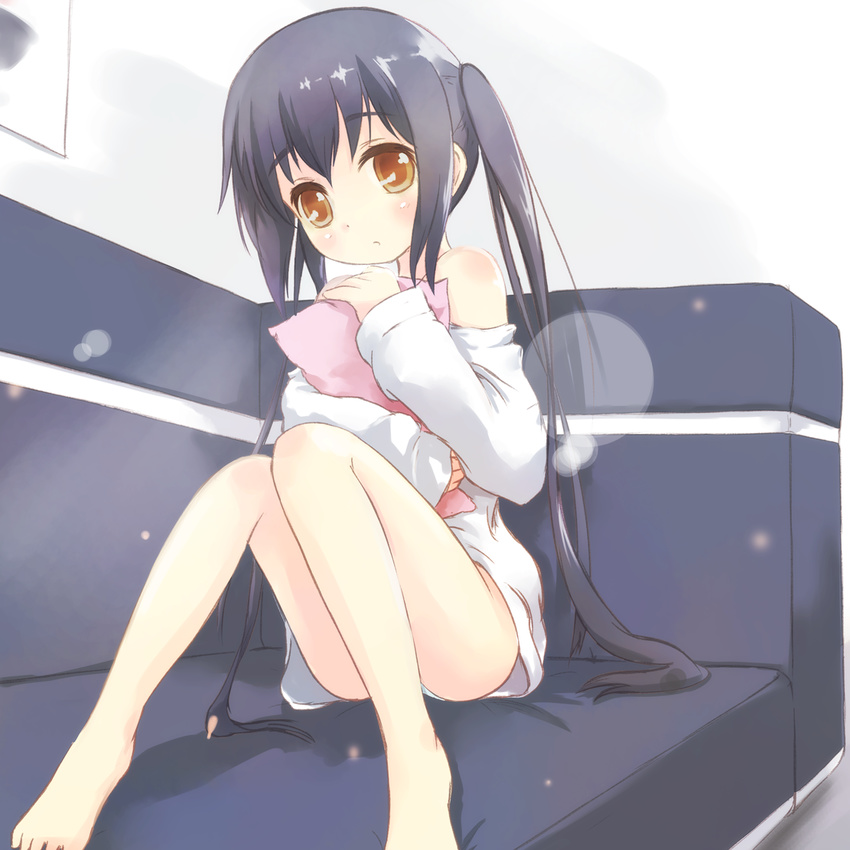 bad_id bad_pixiv_id black_hair brown_eyes k-on! long_hair mode_(mode-n) nakano_azusa solo twintails