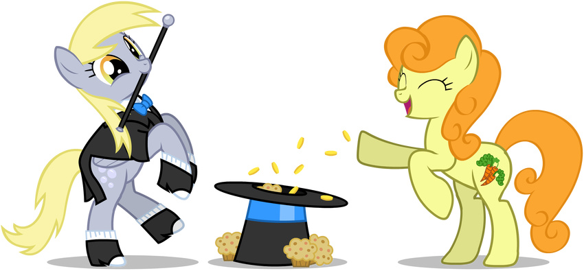 absurd_res cutie_mark derpy_hooves_(mlp) equine female feral friendship_is_magic hat hi_res horse mammal mixermike mixermike622 my_little_pony pegasus pony top_hat wings