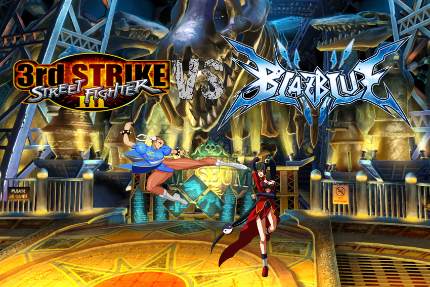 arc_system_works blazblue blazblue:_calamity_trigger capcom chun-li crossover litchi_faye_ling logo street_fighter