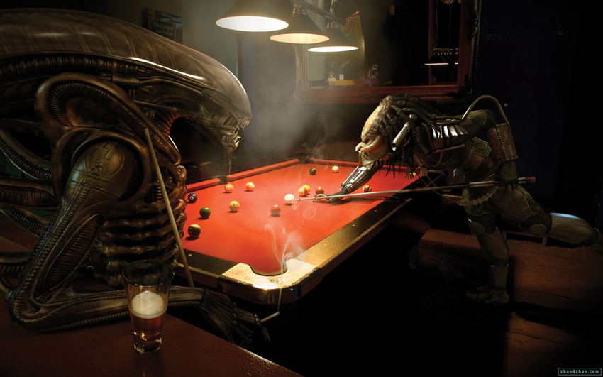 alien_(movie) ball beer cigarette cue cup glass pool predator smoke smoking tagme