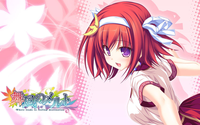 maikaze_no_melt red_hair tenmaso tsubaki_nazuna wallpaper