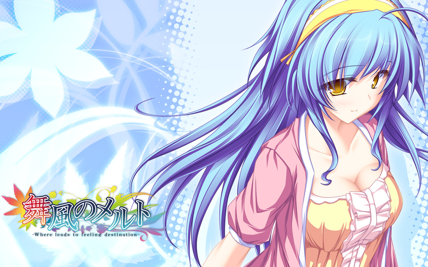 blue_hair hiiragi_tsukino maikaze_no_melt suzukaze_no_melt tenmaso wallpaper