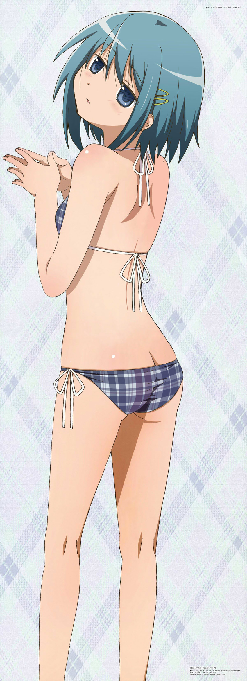 back from_behind mahou_shoujo_madoka_magica miki_sayaka mizugi side-tie_bikini