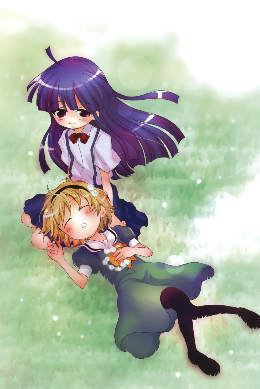 furude_rika higurashi_no_naku_koro_ni houjou_satoko pantyhose suzuki_jiro