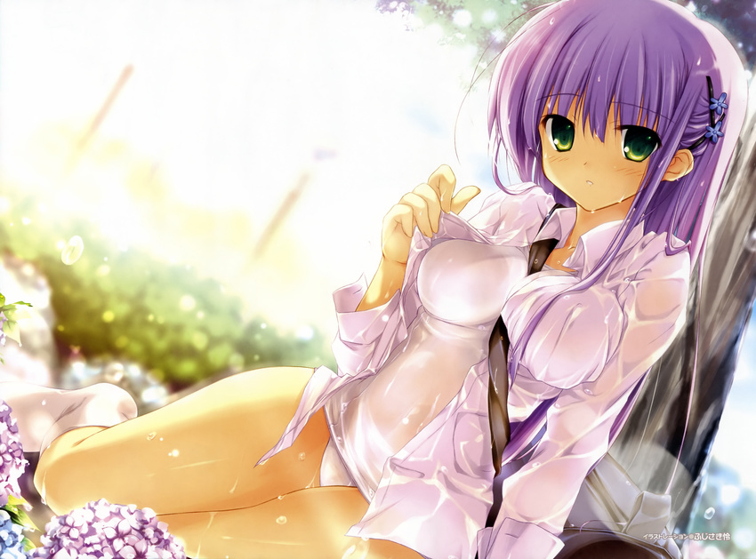 fujisaki_rei mizugi sukumizu tagme wet_clothes