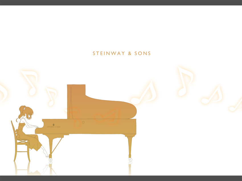 dress grand_piano idolmaster idolmaster_(classic) instrument long_hair piano puton solo takatsuki_yayoi twintails