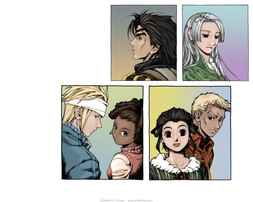 blonde_hair couple dark_skin dreadlocks eyepatch gensou_suikoden hairlocs suikoden