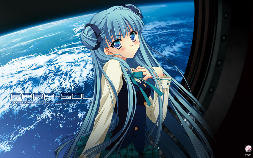 blue_hair carnelian long_hair para-sol seifuku yatabe_noa