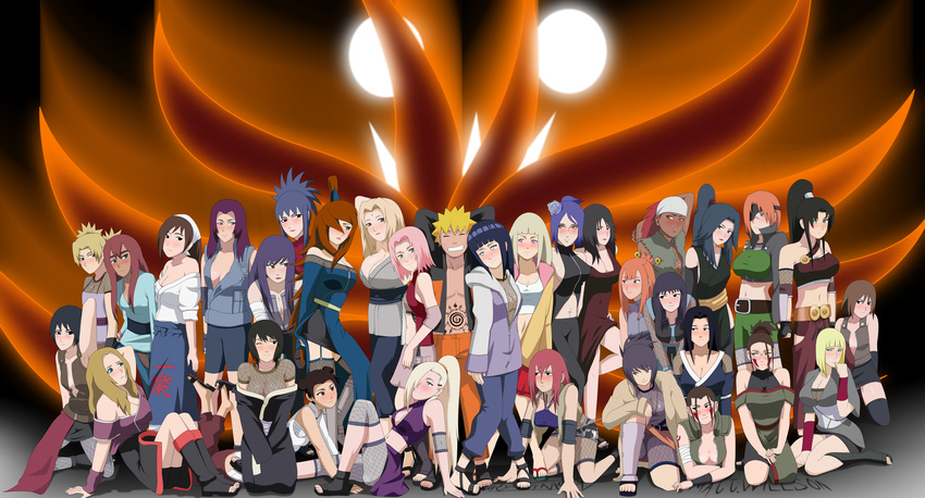 amaru fuuma_sasami guren_(naruto) harem haruno_sakura hyuuga_hinata ichiraku_ayame inuzuka_hana isaribi_(naruto) karui konan kurotsuchi matsuri_(naruto) mitarashi_anko naruto natsuhi_(naruto) original_character samui shion_(naruto) shizune_(naruto) stiky_finkaz tayuya temari tenten terumi_mei tsuchigumo_hotaru tsunami_(naruto) uzumaki_naruto yamanaka_ino yugao_uzuki yuuhi_kurenai