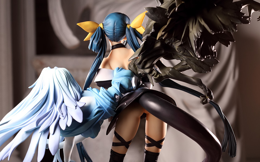 arc_system_works ass blue_hair dizzy figure guilty_gear highres photo red_eyes ribbon tail wings