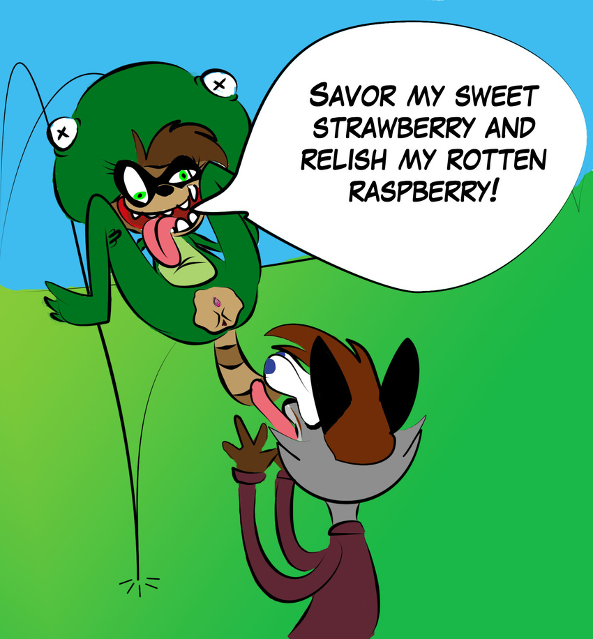 dismal_don dumm_comics frog_strawberry_raccoon tagme webcomic
