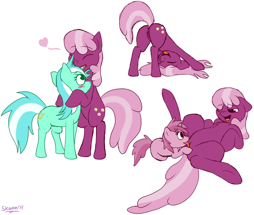 berry_pinch cheerilee friendship_is_magic lyra my_little_pony ruby_pinch skoon