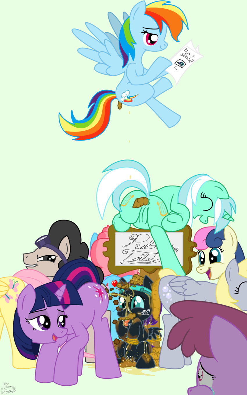 berry_punch bonbon derpy_hooves fluttershy friendship_is_magic klondike lyra mrs_cake my_little_pony niggerfaggot rainbow_dash twilight_sparkle