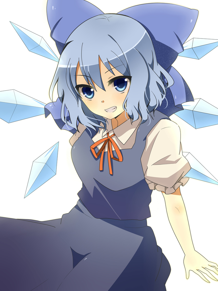 absurdres bad_id bad_pixiv_id blue_eyes blue_hair cirno furumun highres ice solo touhou