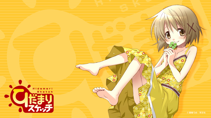 aoki_ume dress hidamari_sketch summer_dress wallpaper yuno