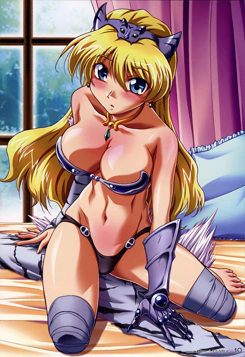 cleavage elina mutou_keiji queen's_blade thighhighs