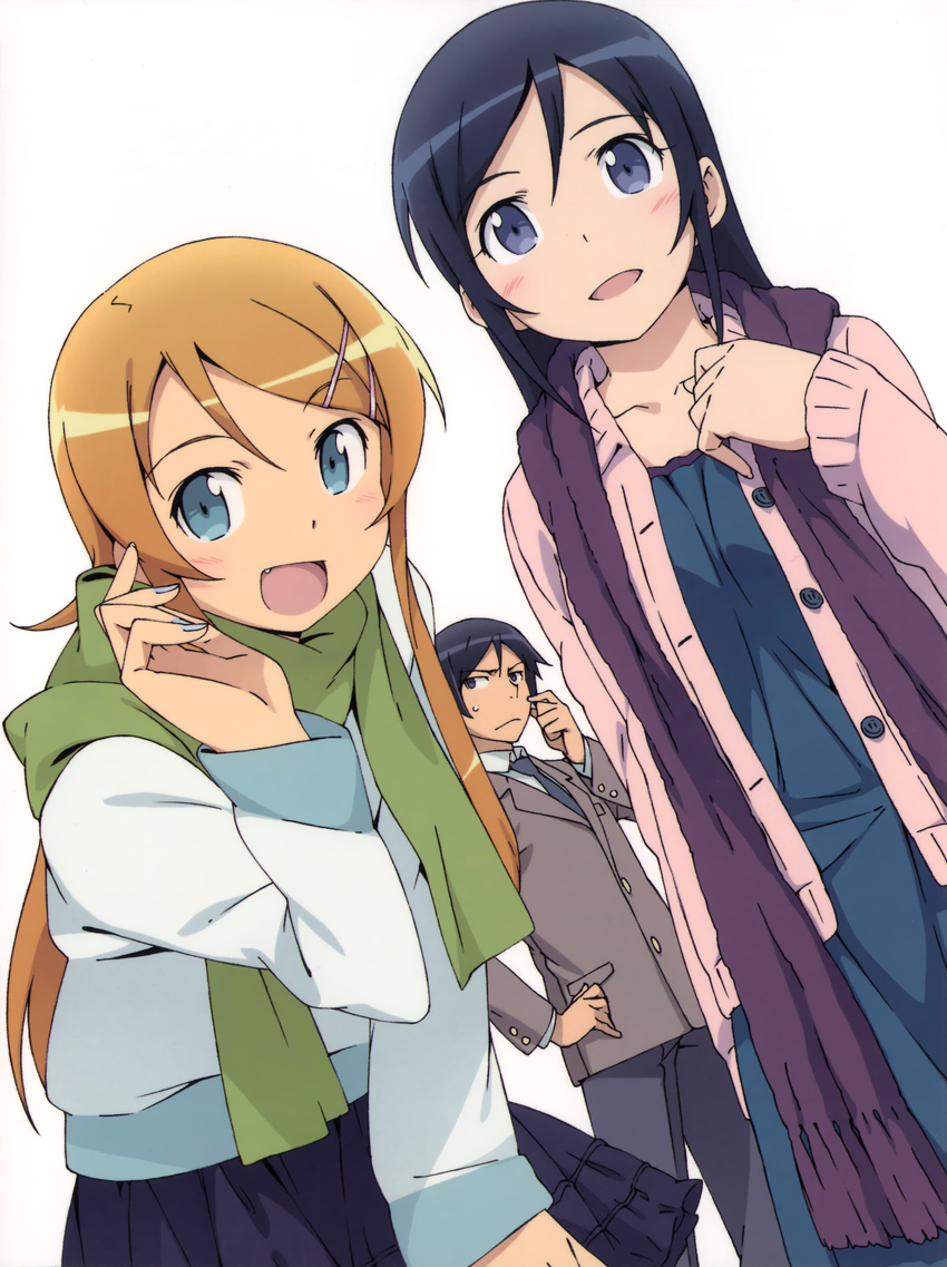 aragaki_ayase disc_cover kanzaki_hiro kousaka_kirino kousaka_kyousuke ore_no_imouto_ga_konnani_kawaii_wake_ga_nai