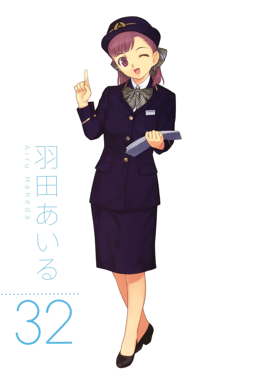 detexted haheda_airu mibu_natsuki tetsudou_musume uniform