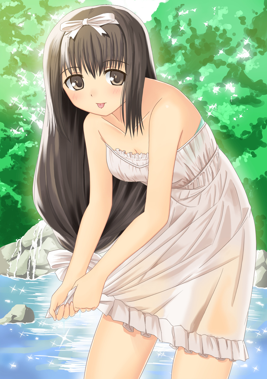 dress mirakuru sage_(circle) summer_dress tagme wet_clothes