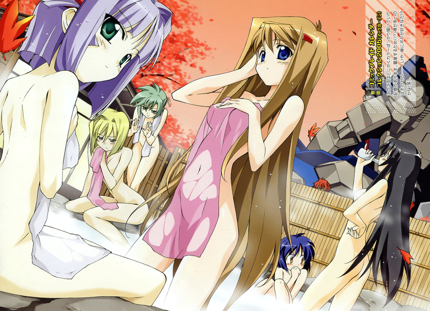 hiiragi_akao jinki_extend kawamoto_satsuki kousaka_minami kousaka_rui mel_j_vanette naked onsen see_through tachibana_elnie towel tsunashima_shirou