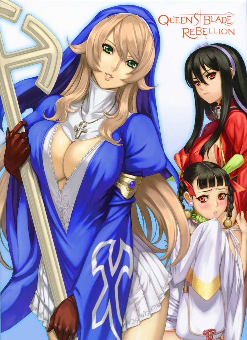 cleavage eiwa queen's_blade queen's_blade_rebellion sainyan screening siggy tanyan