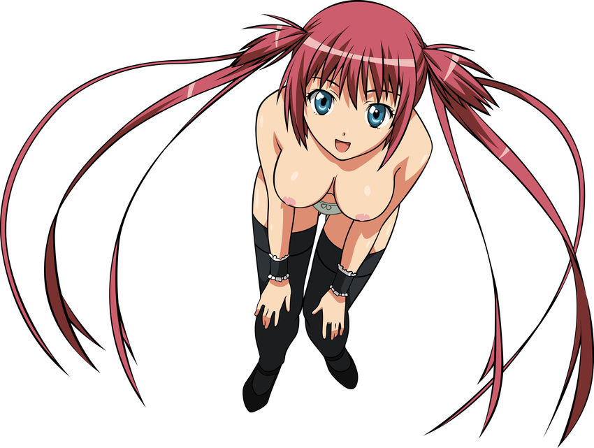 airi nipples pantsu queen's_blade thighhighs topless transparent_png vector_trace