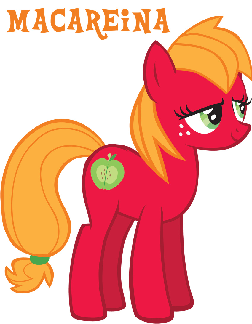 big_macintosh_(mlp) cutie_mark equine female feral friendship_is_magic horse humor mammal my_little_pony plain_background pony pun solo transparent_background trotsworth