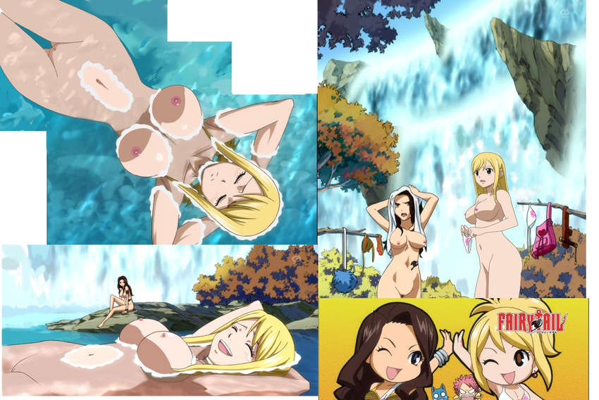 cana_alberona fairy_tail happy lucy_heartfilia natsu_dragneel