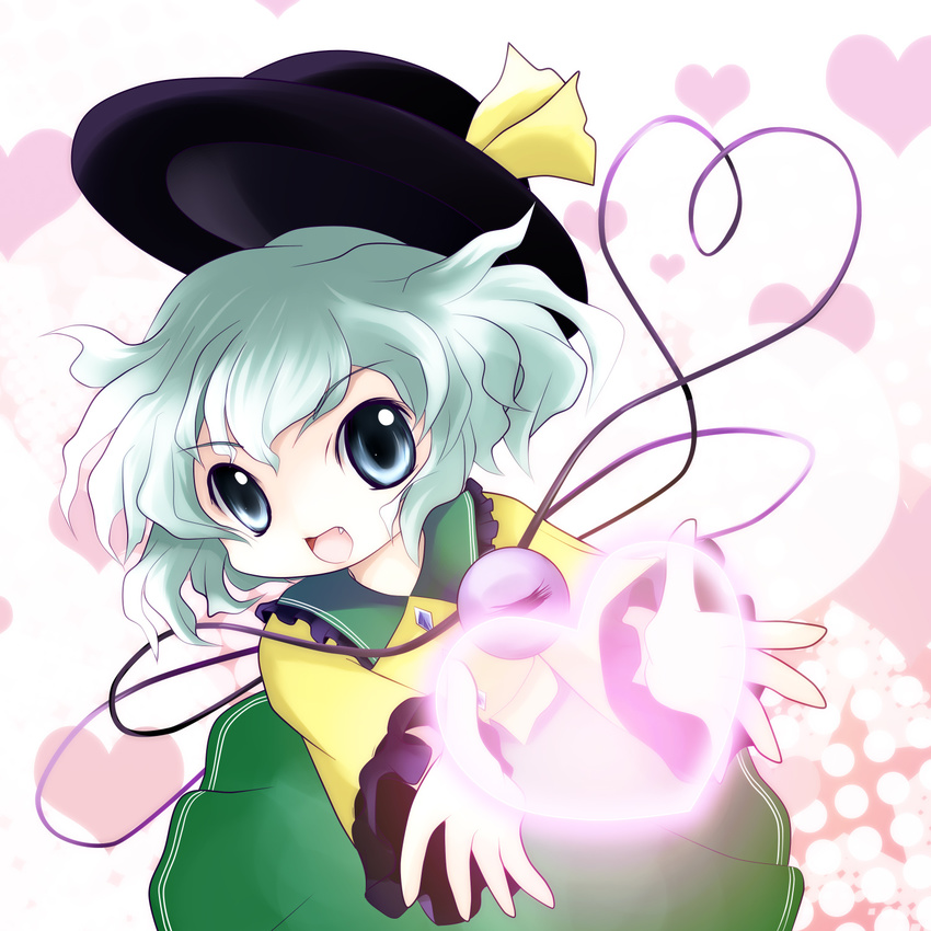 fang hat heart highres komeiji_koishi solo third_eye touhou yume_shokunin